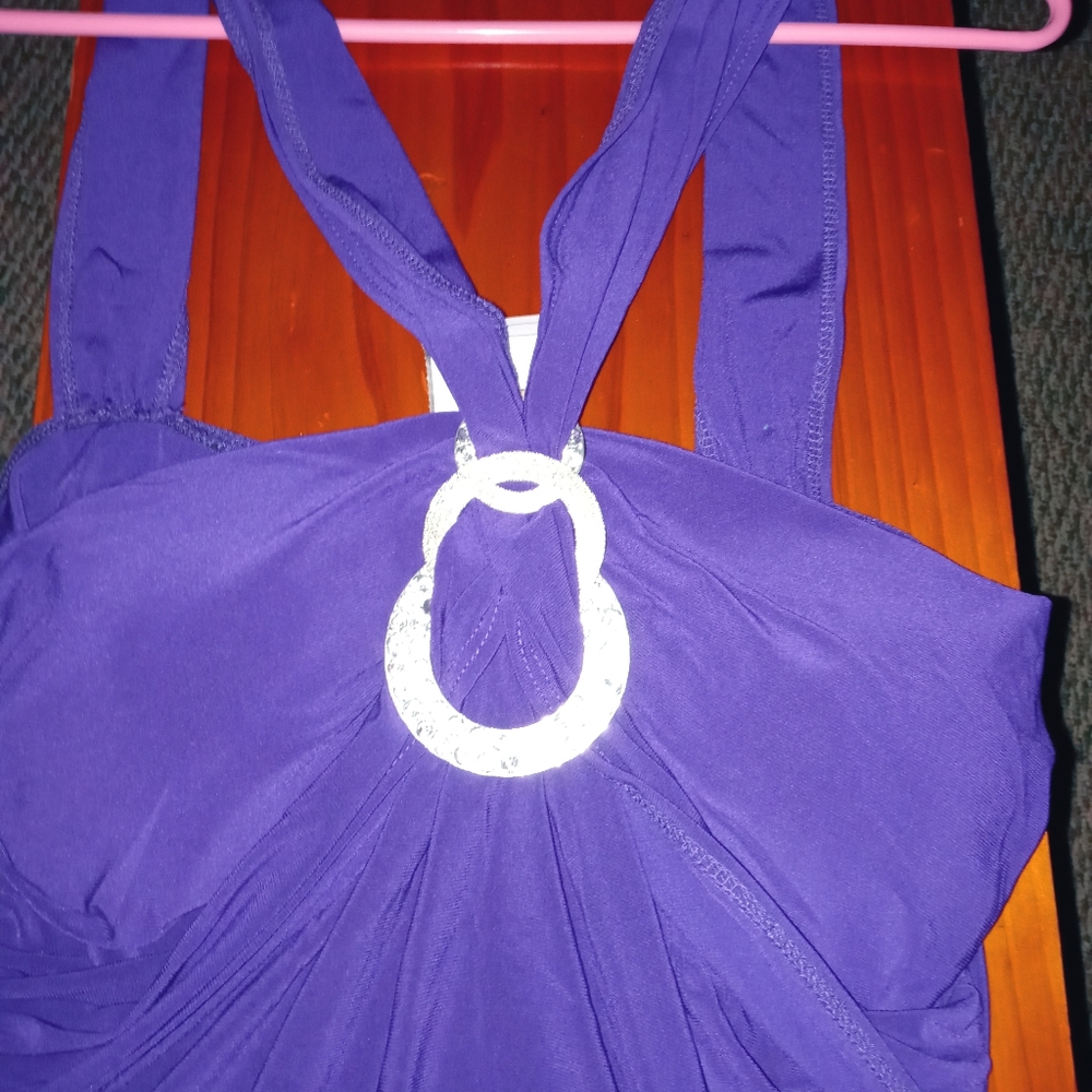 Purple Halter Top - Picture 2 of 4
